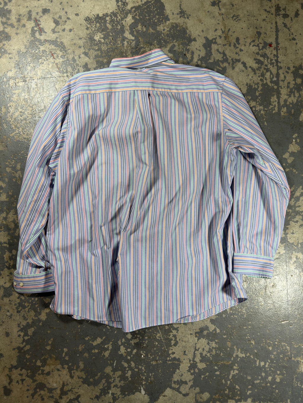 Jos A Bank Rainbow Striped Button Up