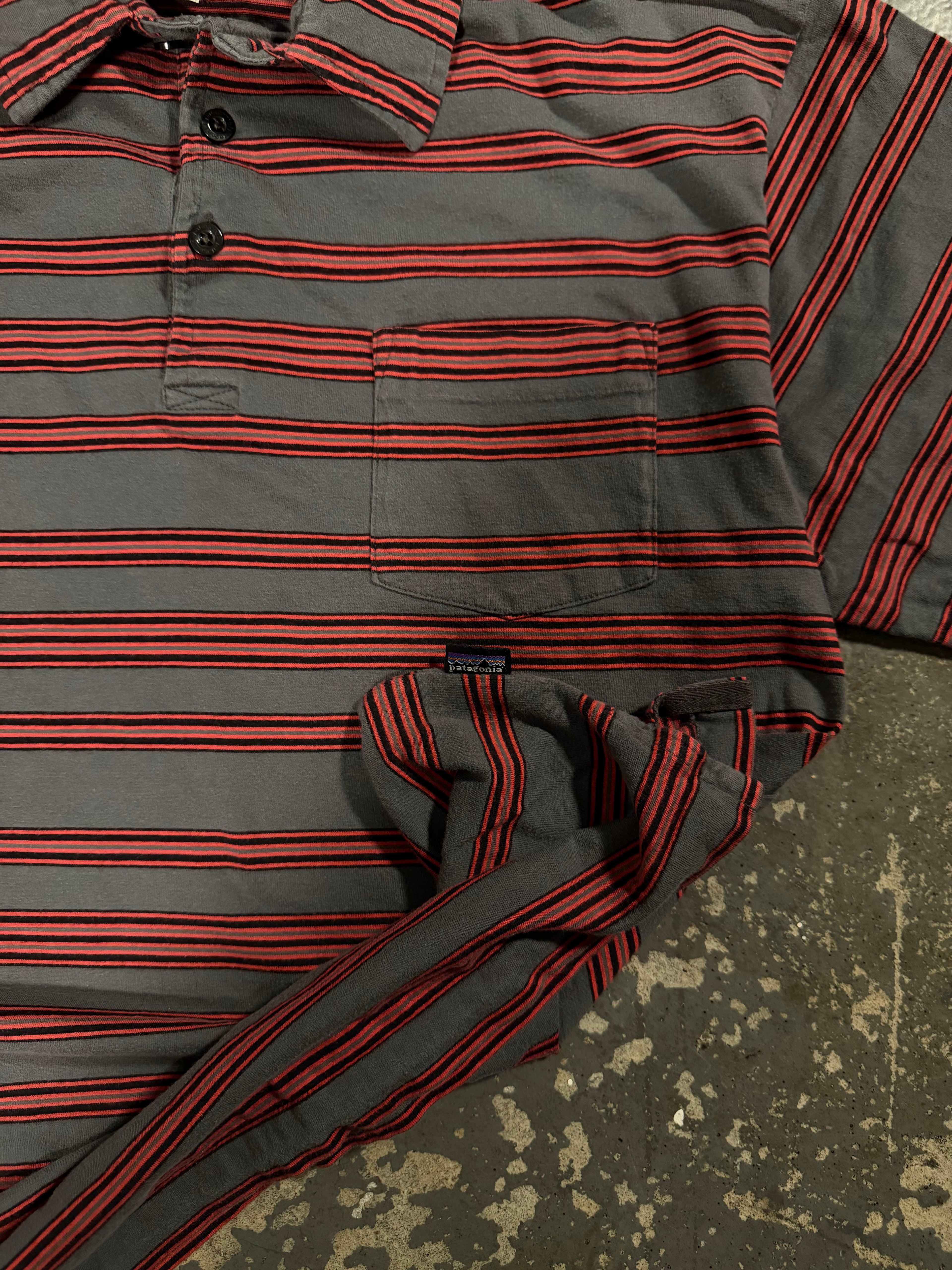 Patagonia Striped Organic Cotton Polo