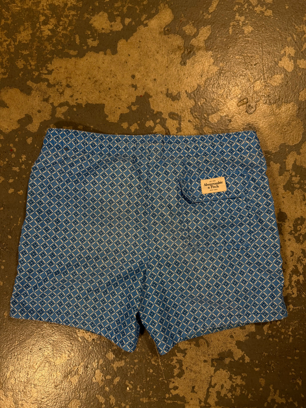 Blue Pattern Abercrombie bathing suit