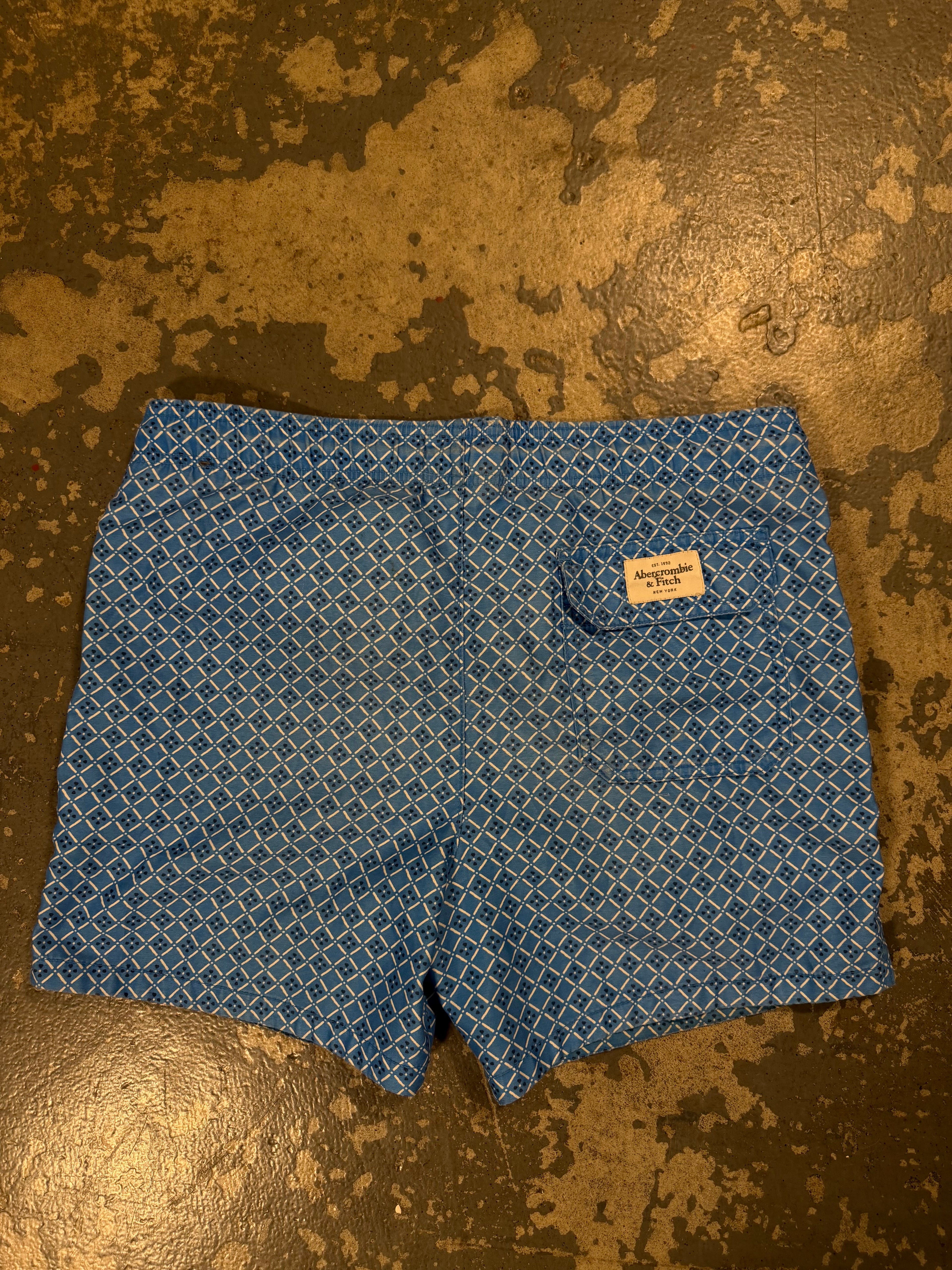 Blue Pattern Abercrombie bathing suit