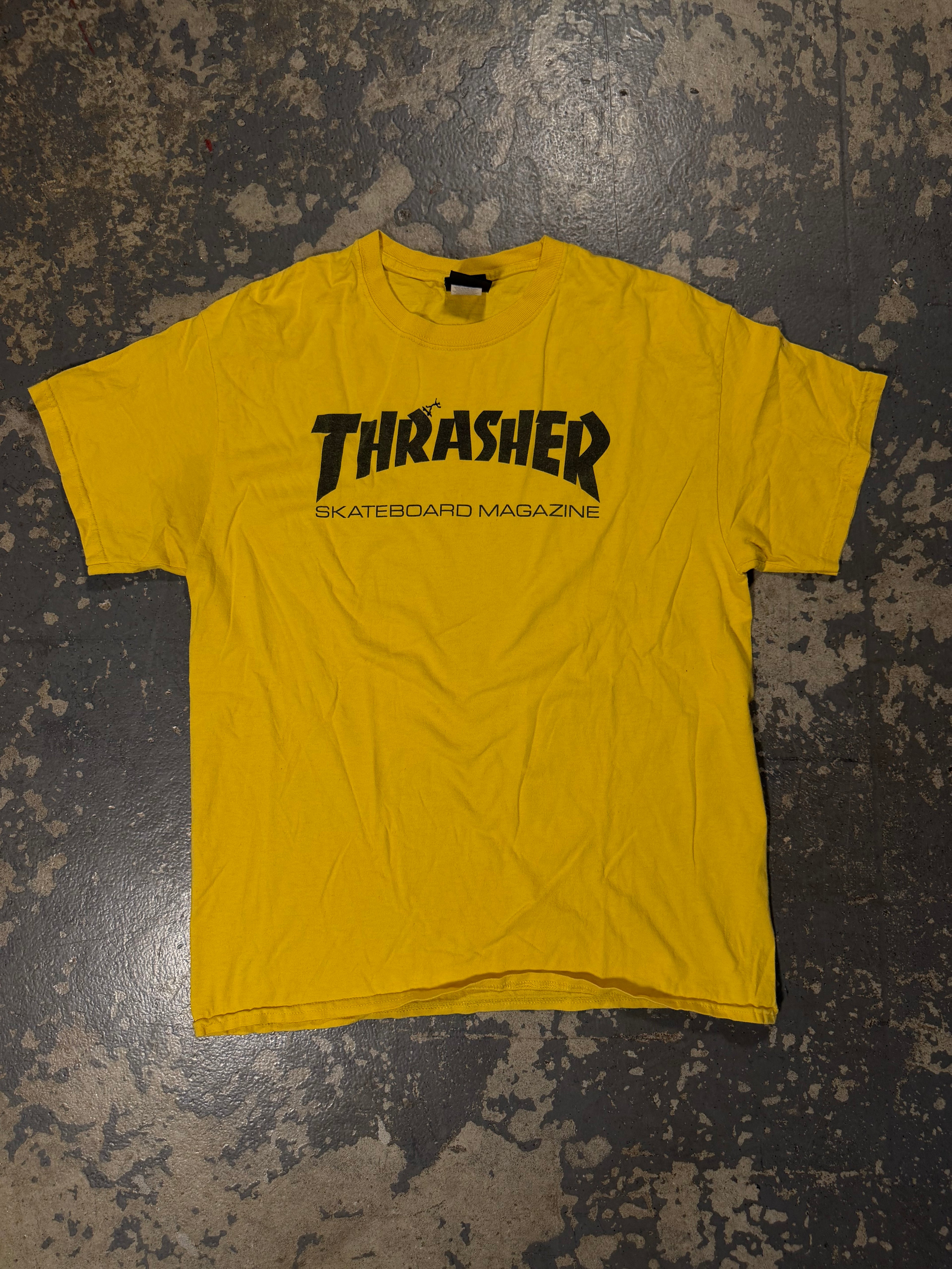 Thrasher tshirt w/ custom embroidery