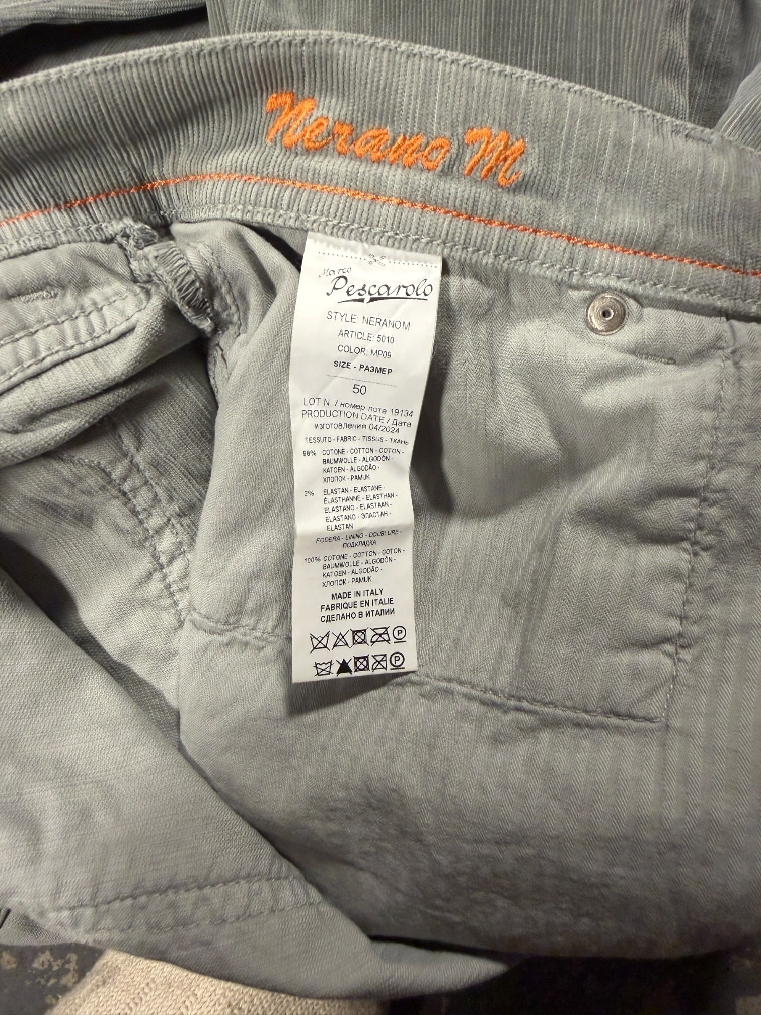 grey Pants Marco Pescarolo product photo