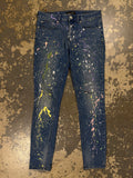 blue Jeans Pacsun Custom Paint Splatter Jeans product photo